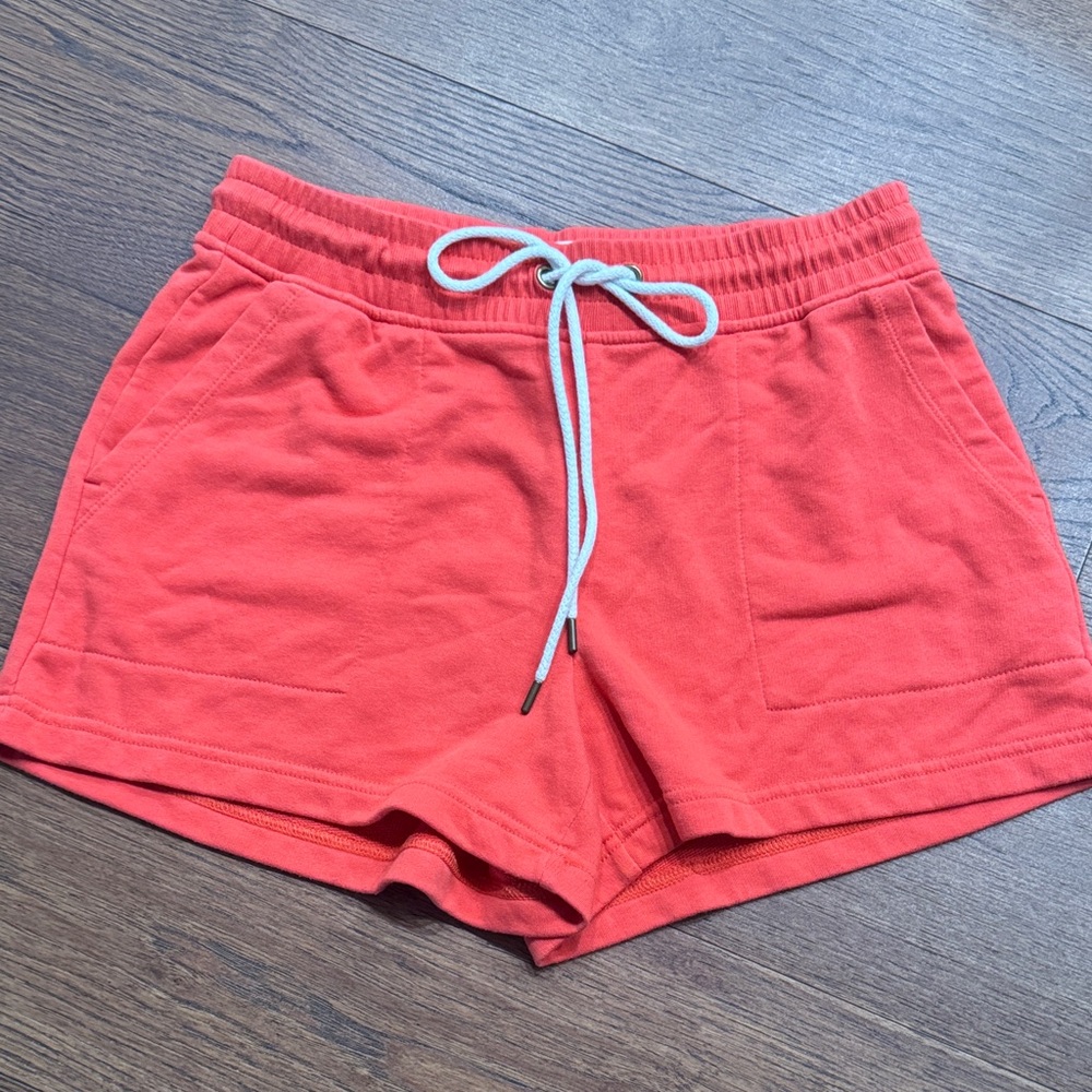 LOFT Coral Drawstring Athletic Shorts
